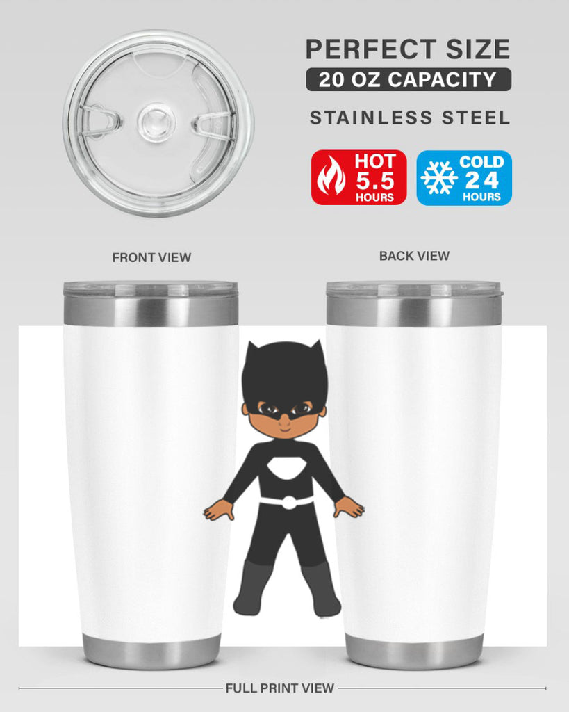 super kid 8#- black men - boys- tumbler