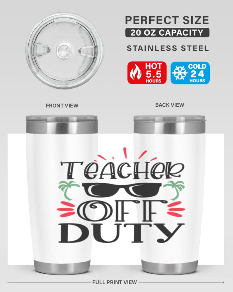 teacher off duty Style 204#- teacher- tumbler