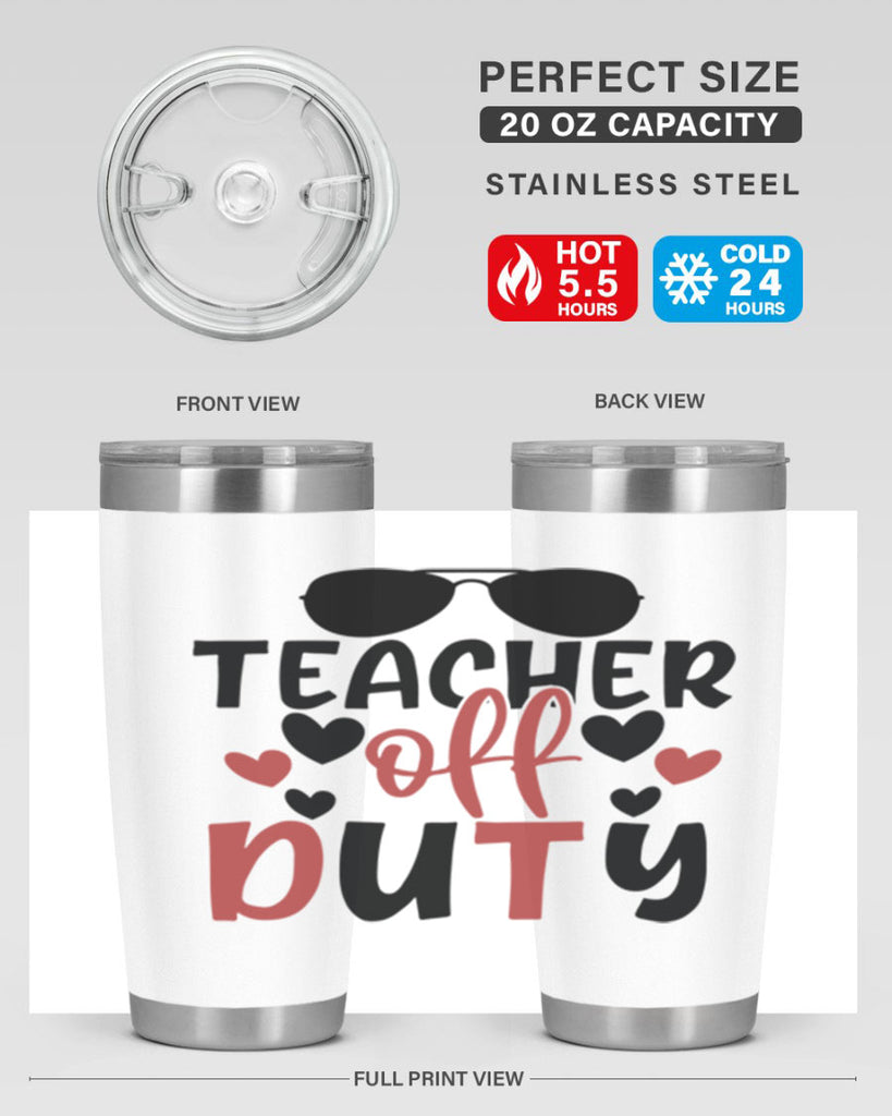 teacher off duty Style 205#- teacher- tumbler