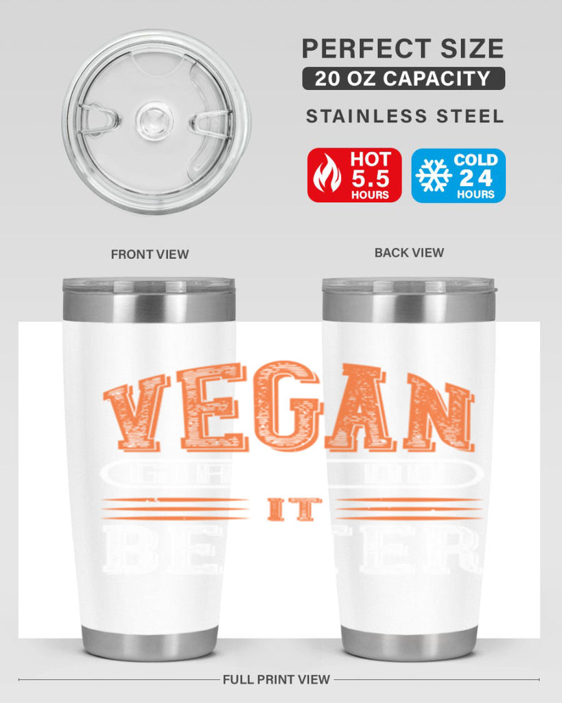 vegan girls do it better 115#- vegan- Tumbler