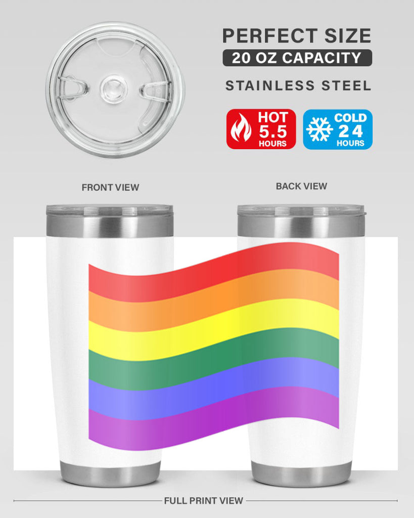 wavy rainbow flag 1#- lgbt- Tumbler