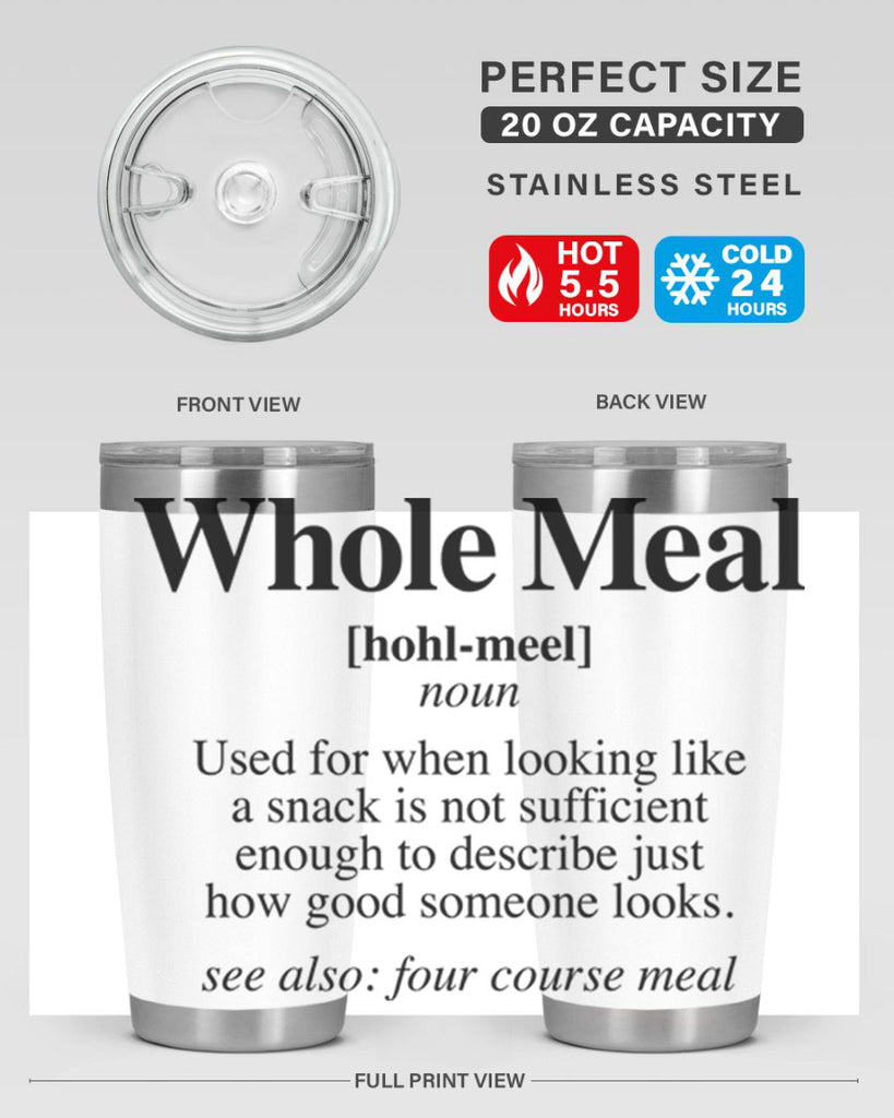 whole meal 10#- black words phrases- Cotton Tank