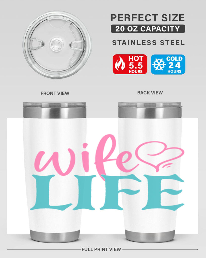 wife life 299#- mom- Tumbler