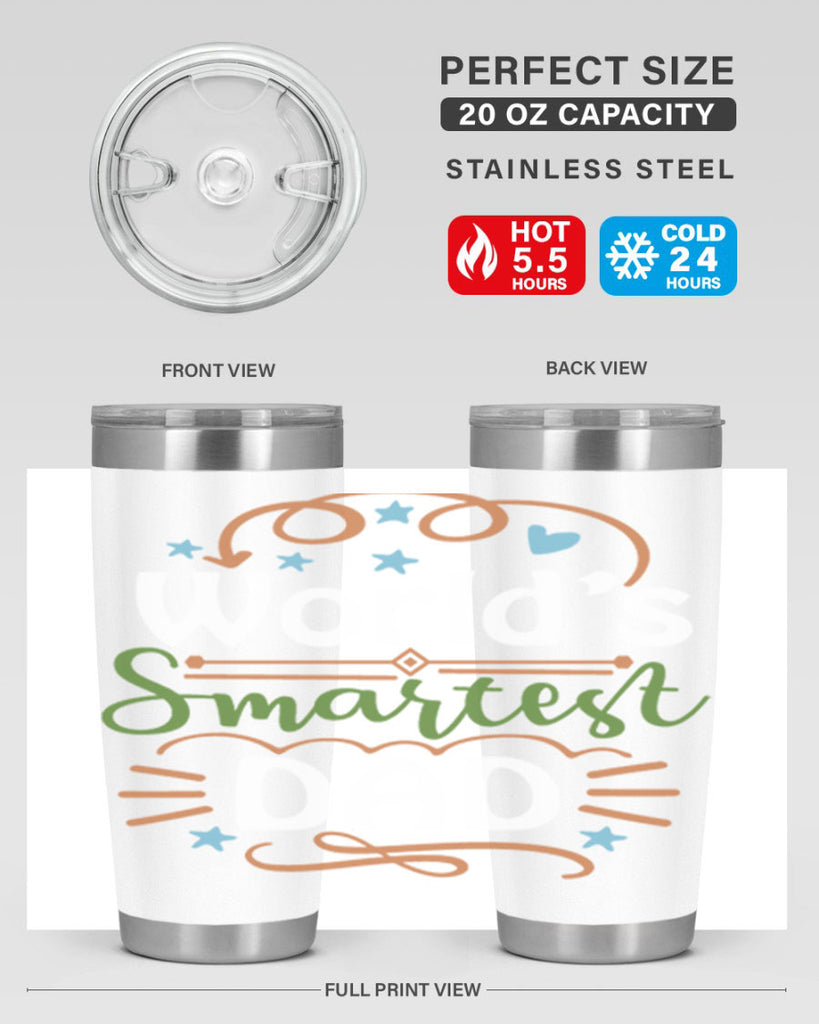 world’s smartest dad 2#- fathers day- Tumbler