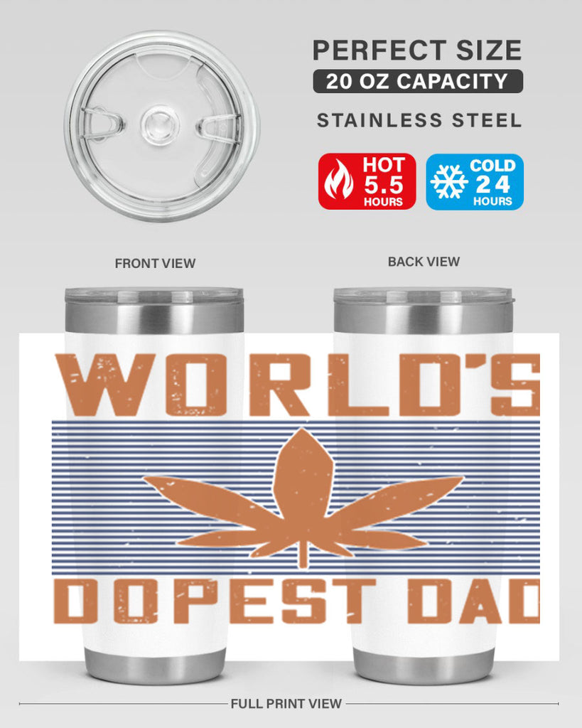worlds dopest dad 148#- fathers day- Tumbler