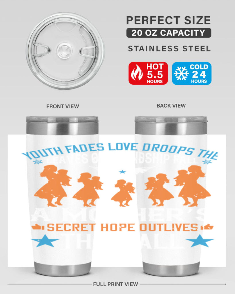 youth fades love droops 9#- mothers day- Tumbler