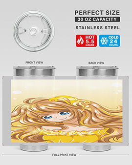 A beautiful and happy princess with gold dress game 131#- anime- Tumbler