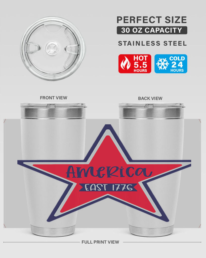 America East Style 144#- Fourt Of July- Tumbler