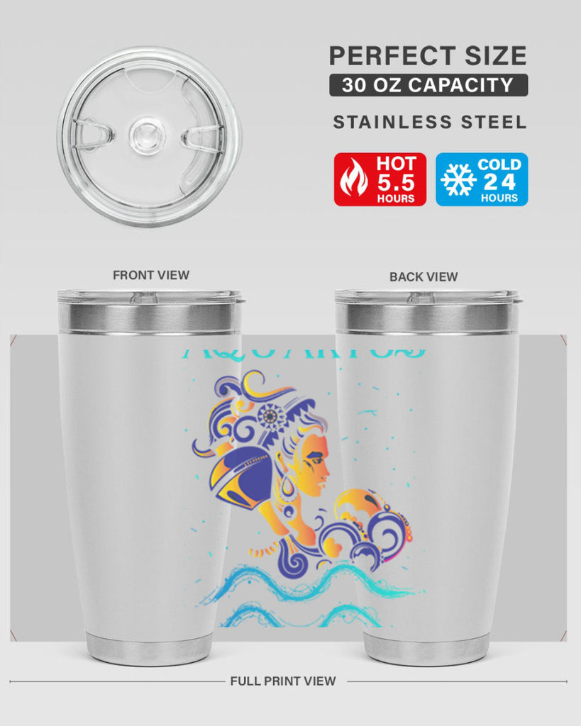 AquariusZodiac 76#- zodiac- Tumbler