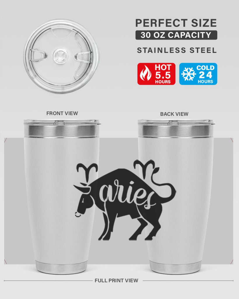 Aries 104#- zodiac- Tumbler