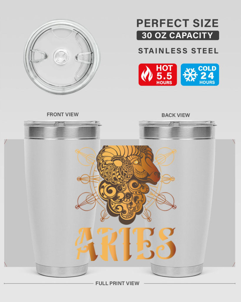 Aries 121#- zodiac- Tumbler