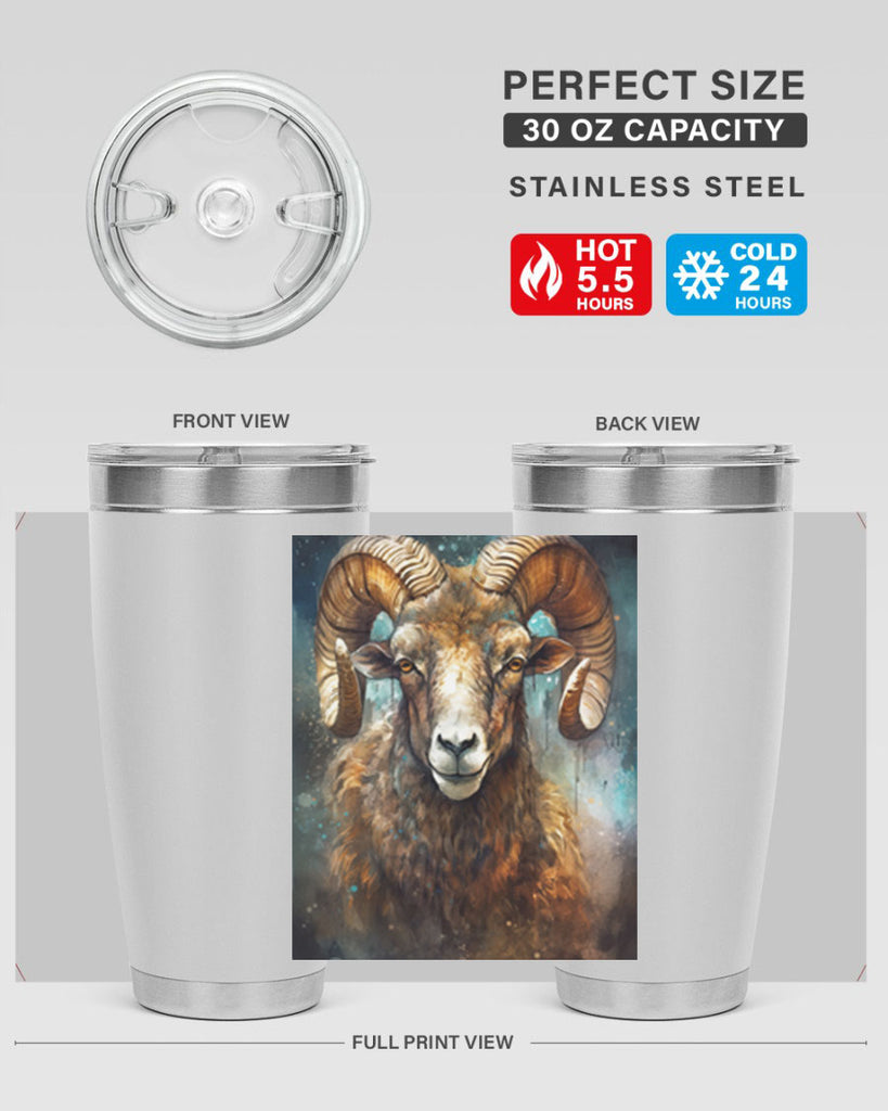 Aries 54#- zodiac- Tumbler
