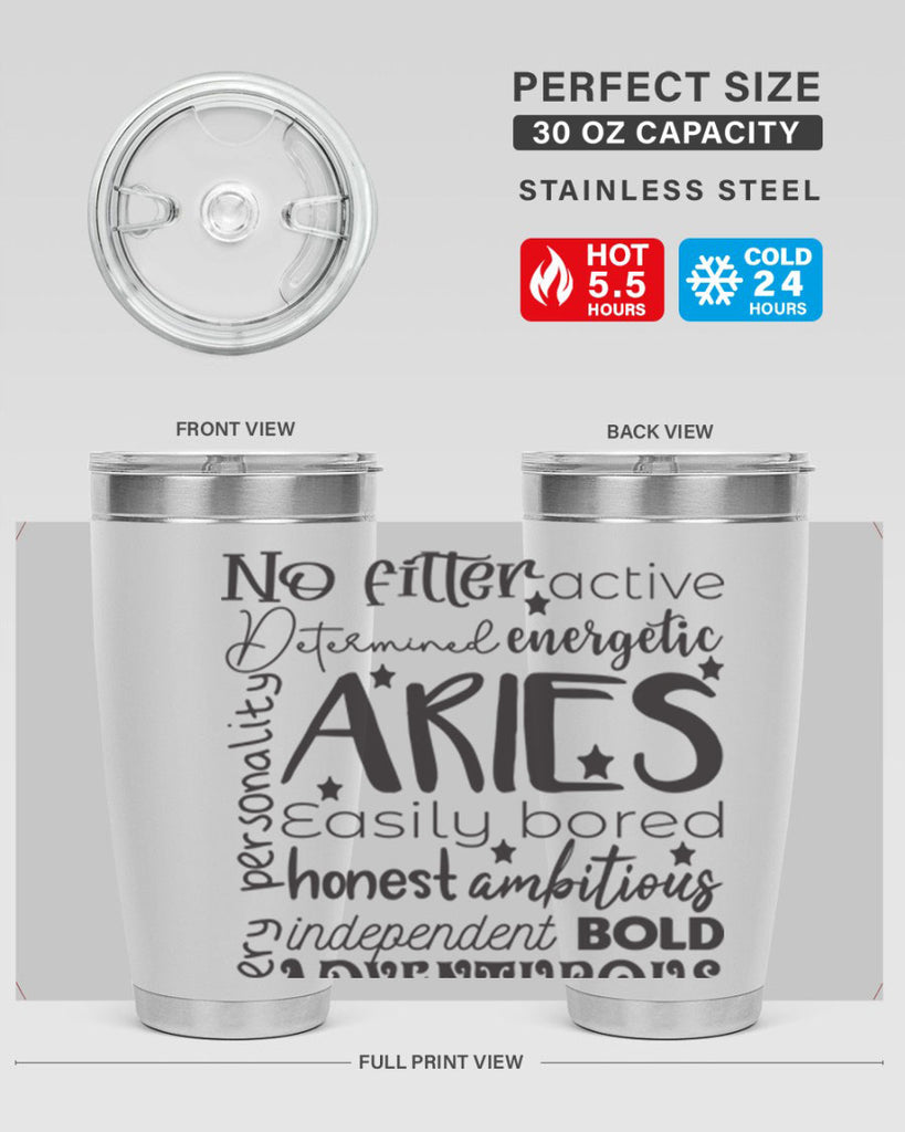 Aries 564#- zodiac- Tumbler