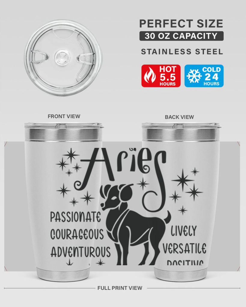 Aries 93#- zodiac- Tumbler