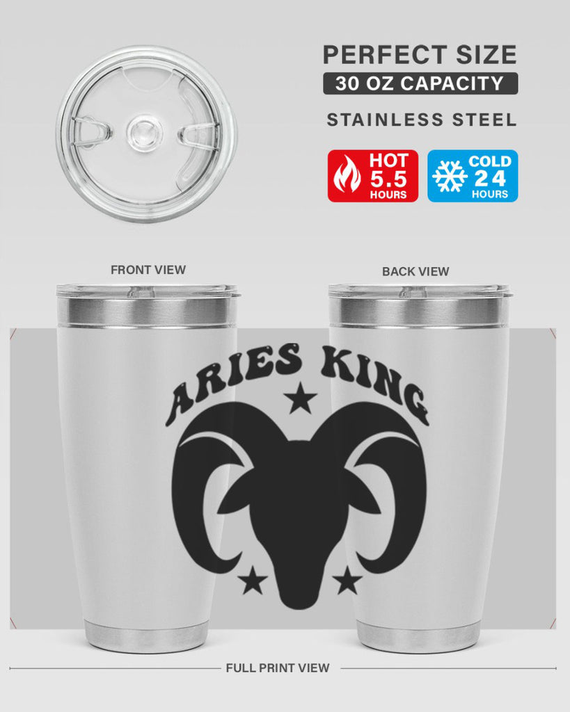 Aries king 110#- zodiac- Tumbler