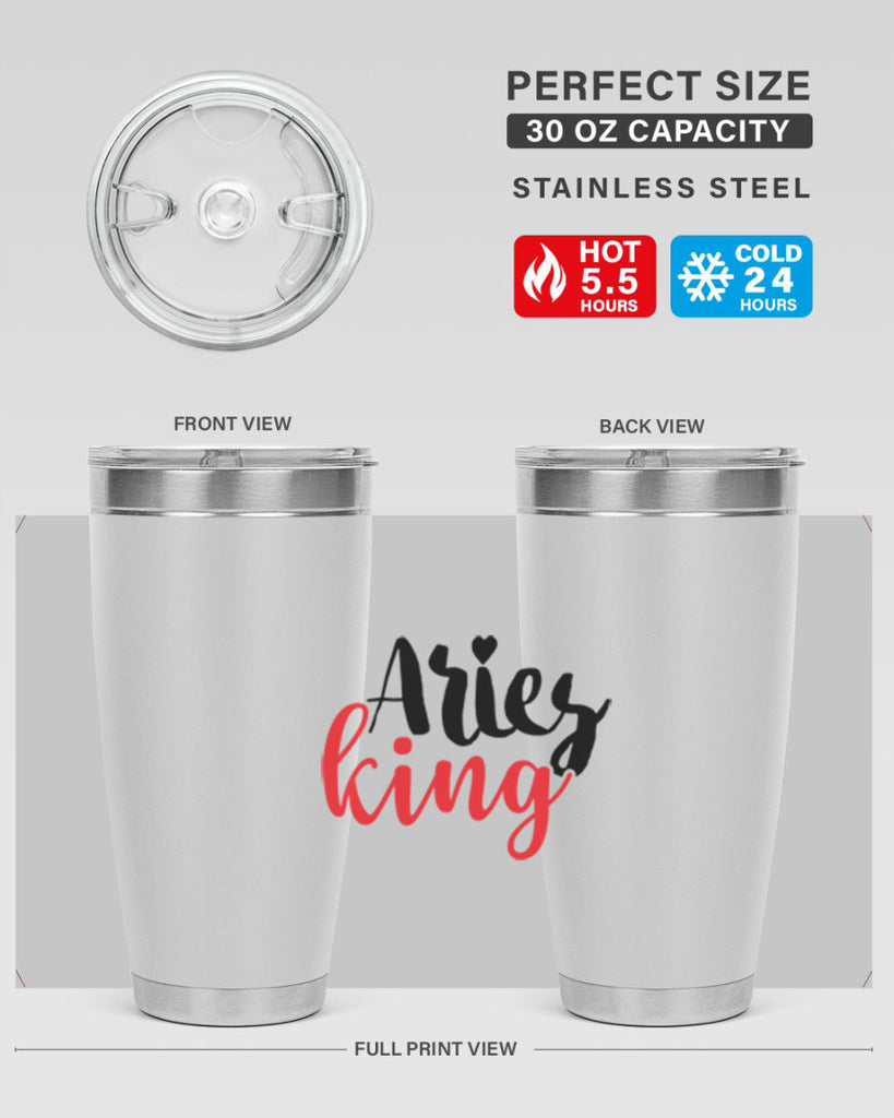 Aries king 96#- zodiac- Tumbler