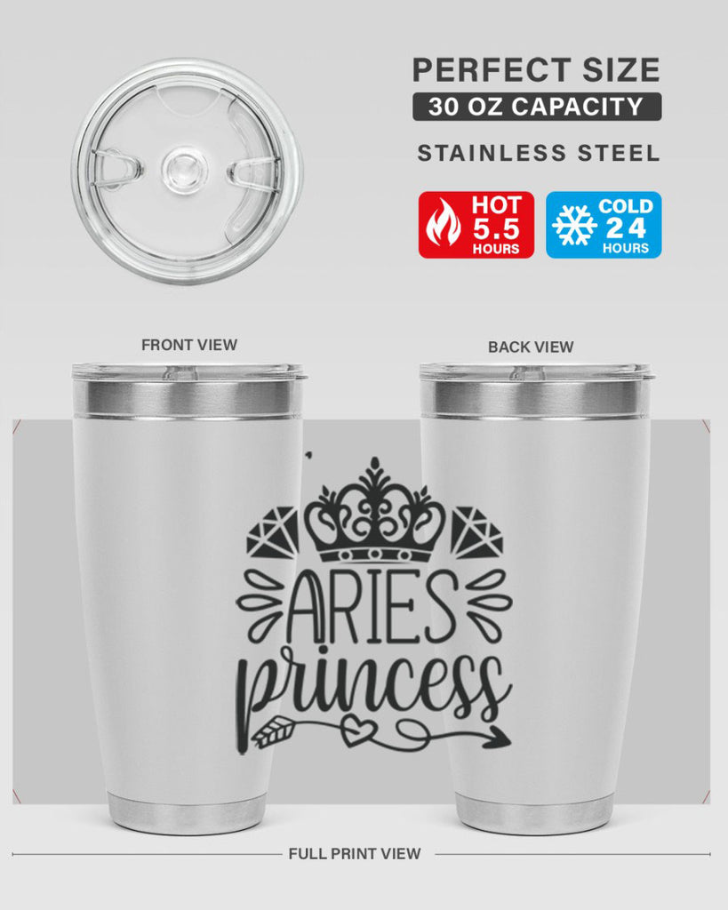 Aries princess 114#- zodiac- Tumbler