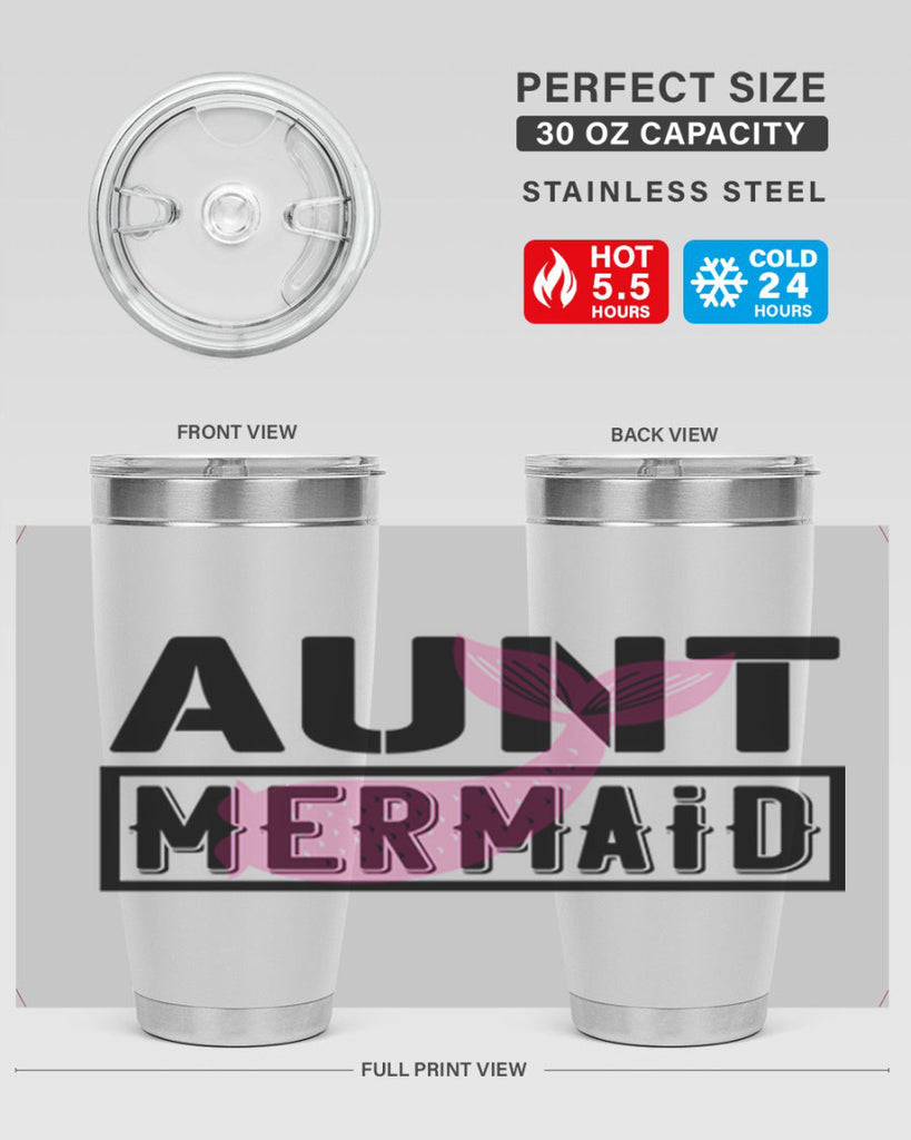 Aunt mermaid 17#- mermaid- Tumbler