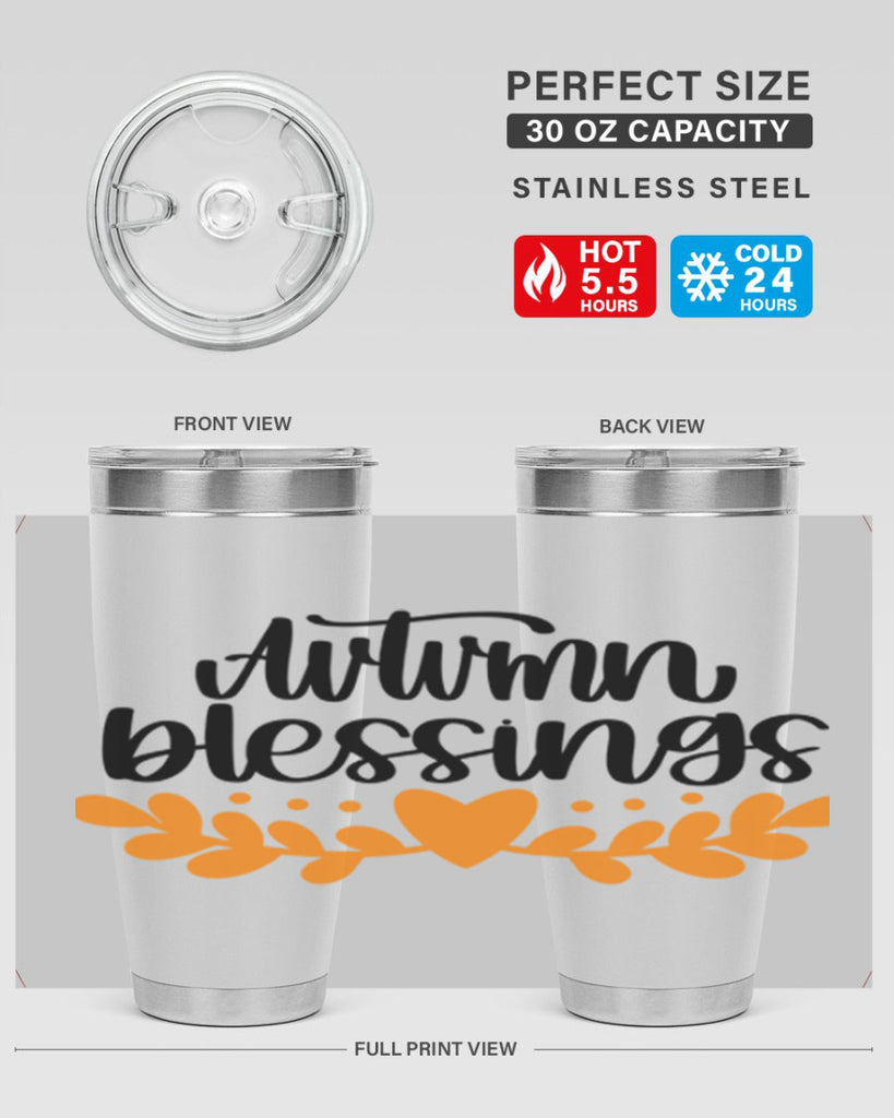 Autumn Blessings 472#- fall- Tumbler