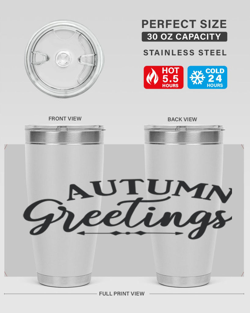 Autumn Greetings 16#- fall- Tumbler