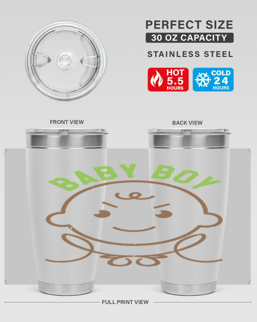 Baby Boy Style 4#- baby shower- tumbler