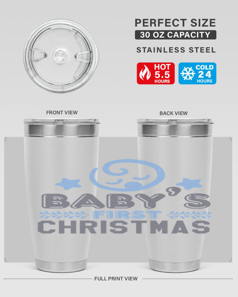 Baby First Christmas Style 2#- baby shower- tumbler