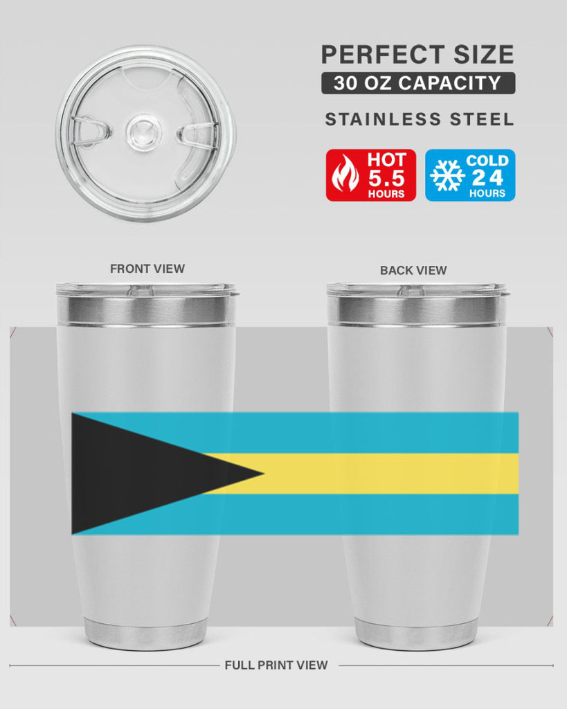 Bahamas 186#- world flags- Tumbler