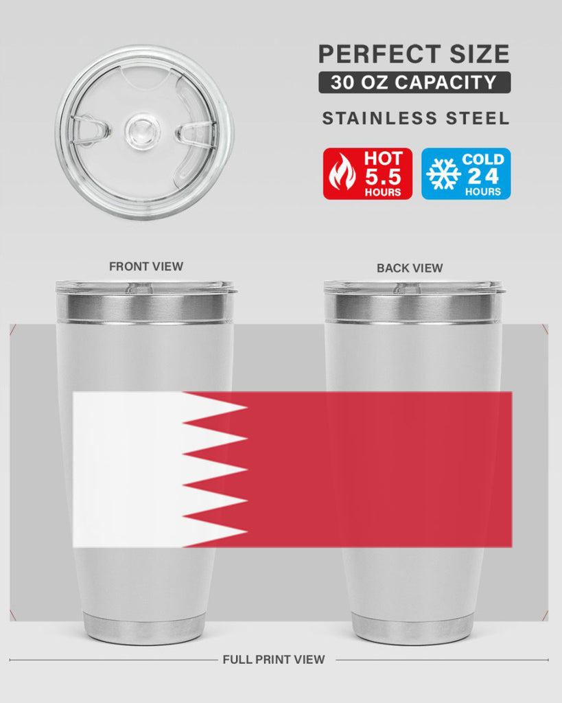 Bahrain 185#- world flags- Tumbler