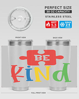 Be Kind Style 9#- autism- Tumbler