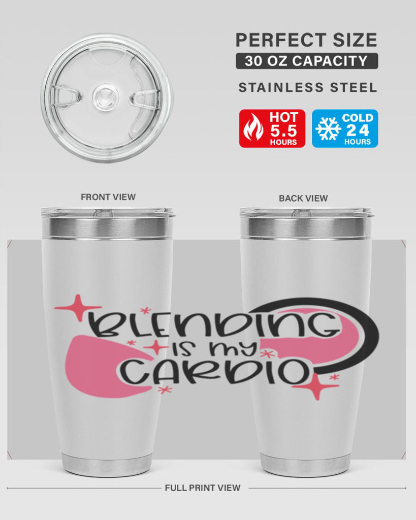 Blending Is My Cardio Style 128#- make up- Tumbler
