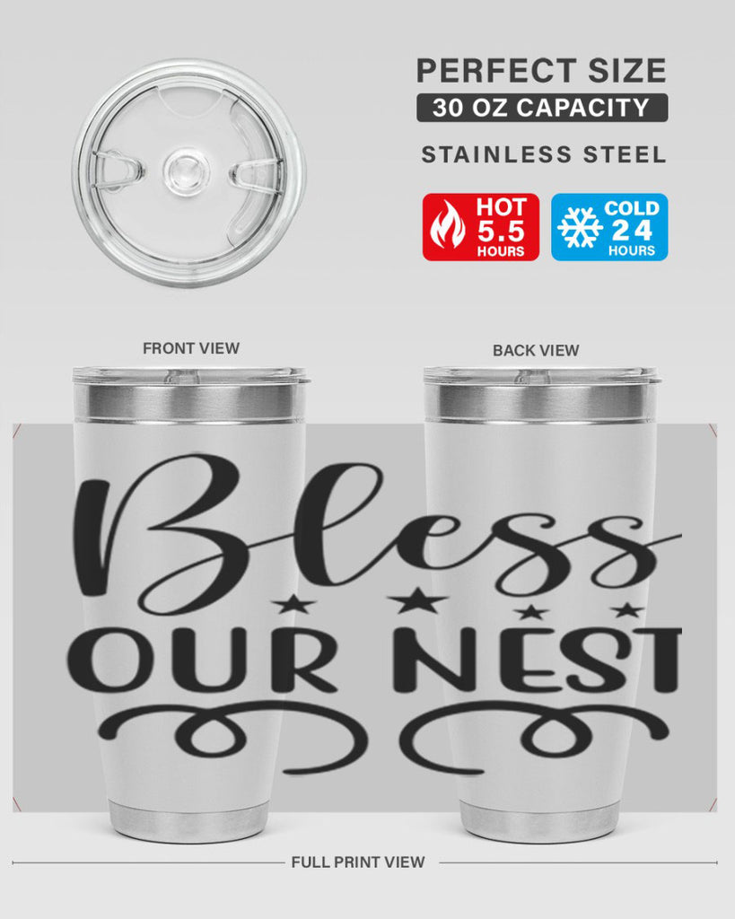 Bless Our Nest 50#- spring- Tumbler