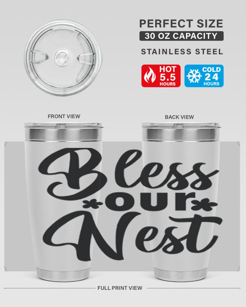 Bless our nest  design 70#- spring- Tumbler