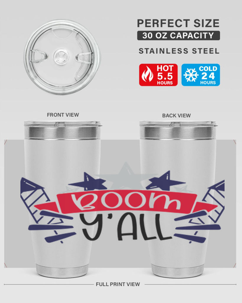 Boom Yall Style 146#- Fourt Of July- Tumbler