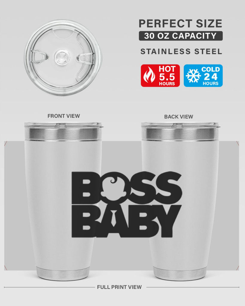 Boss Baby On Board 1#- black words phrases- Cotton Tank