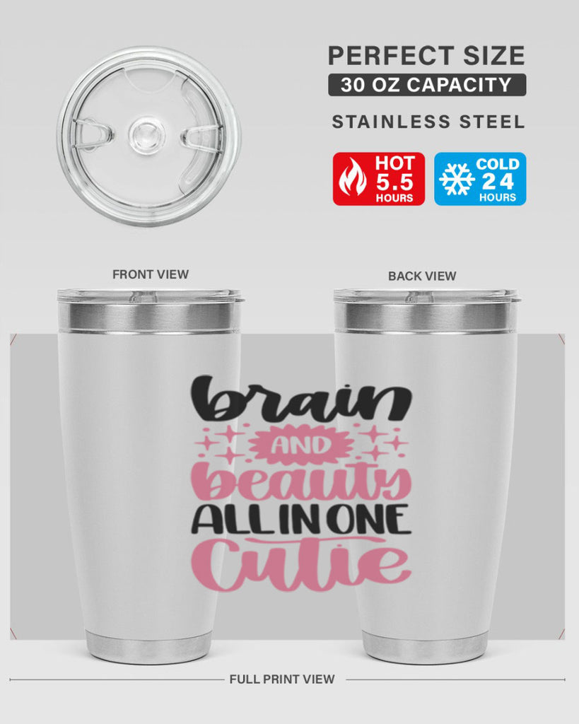 Brain And Beauty All In One Style 126#- make up- Tumbler