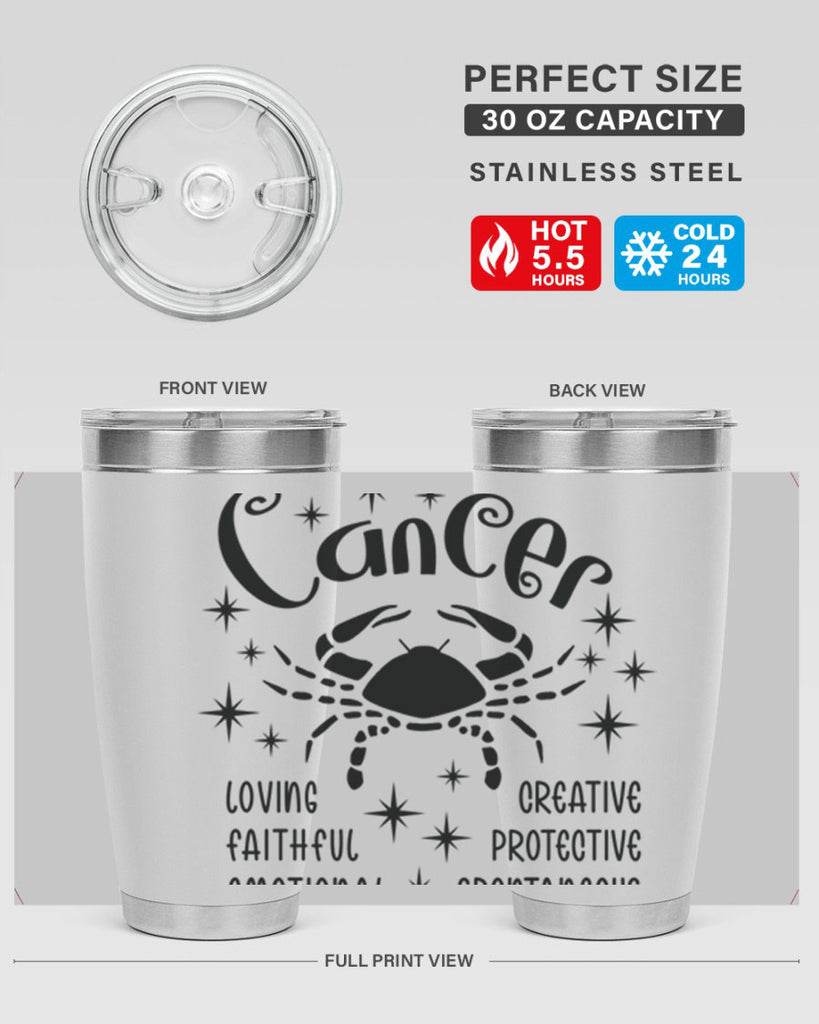 Cancer 144#- zodiac- Tumbler