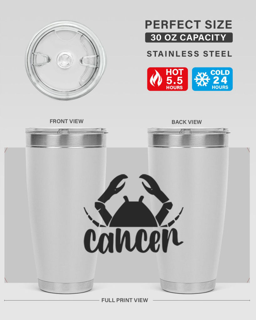 Cancer 156#- zodiac- Tumbler