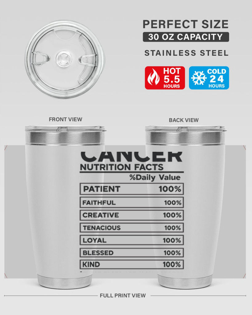 Cancer Nutrition Facts 148#- zodiac- Tumbler