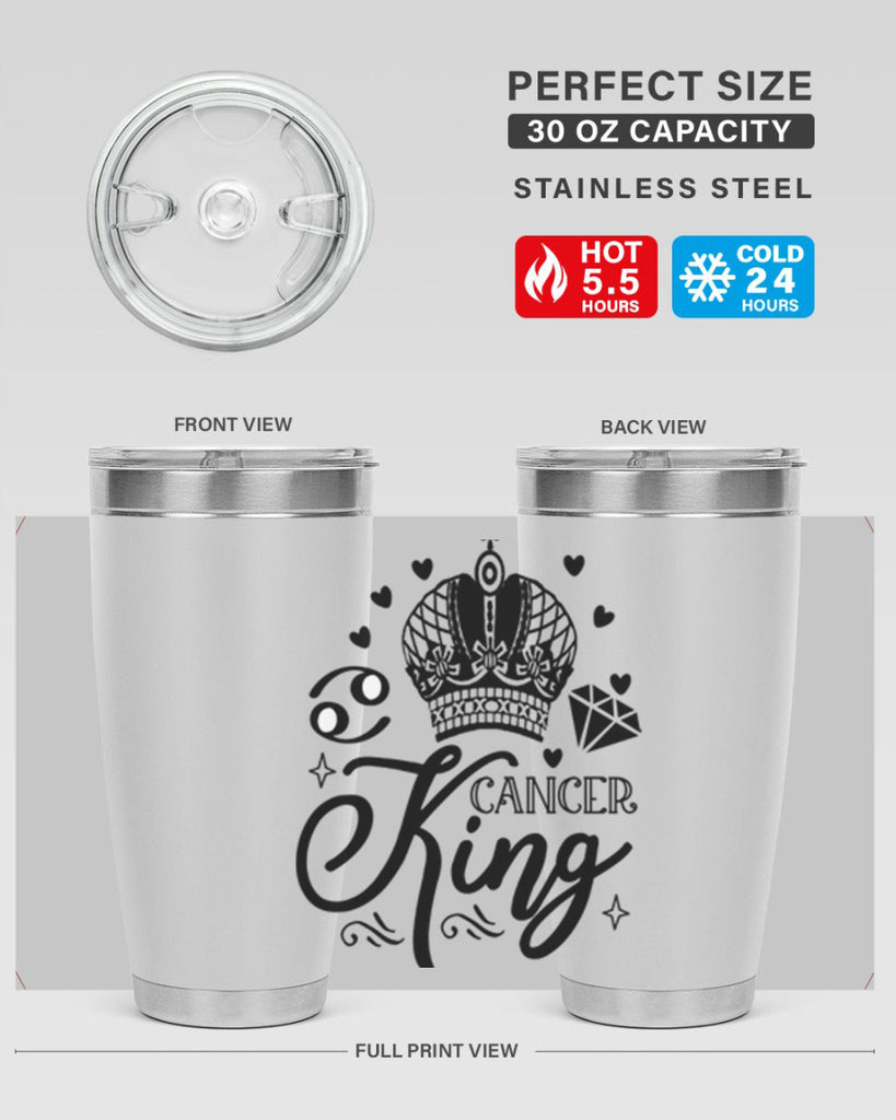 Cancer king 158#- zodiac- Tumbler