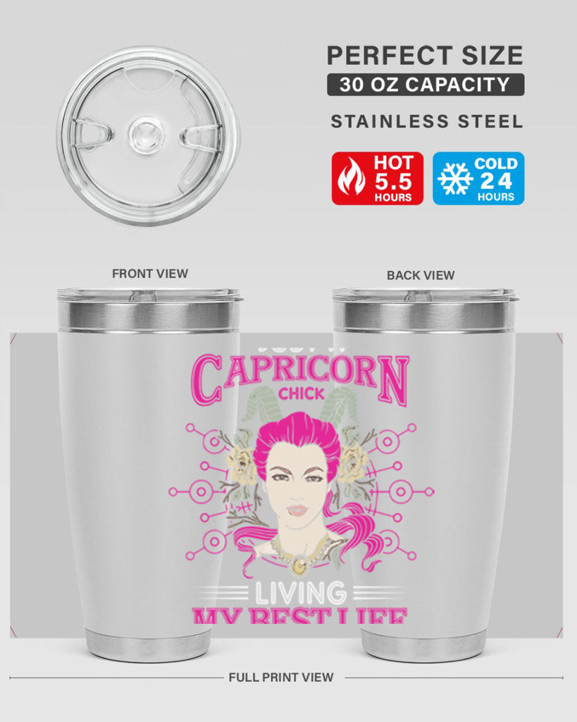 Capricorn chick 193#- zodiac- Tumbler