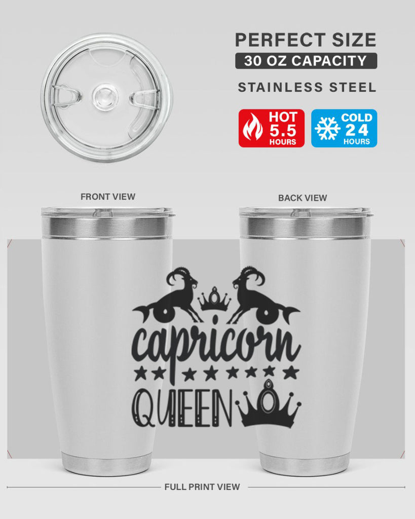 Capricorn queen 195#- zodiac- Tumbler