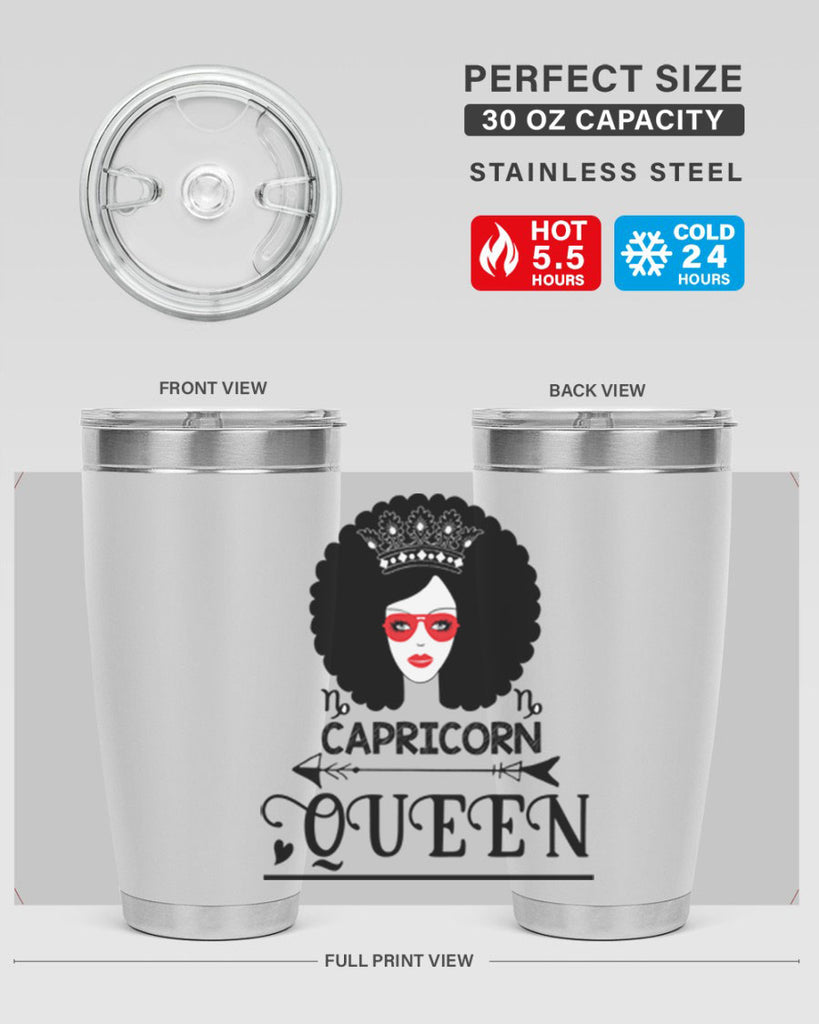 Capricorn queen 197#- zodiac- Tumbler