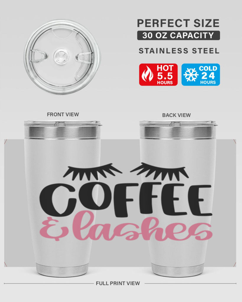 Coffee Lashes Style 110#- make up- Tumbler