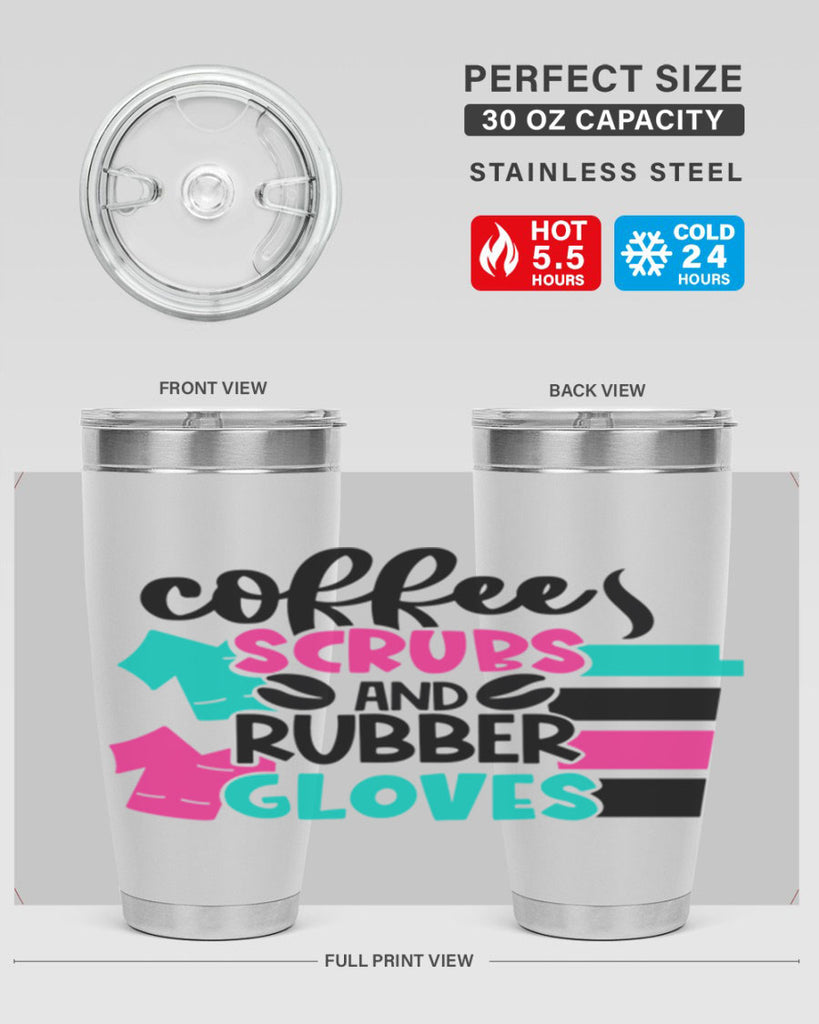 Coffee Scrubs And Rubber Gloves Style Style 209#- nurse- tumbler