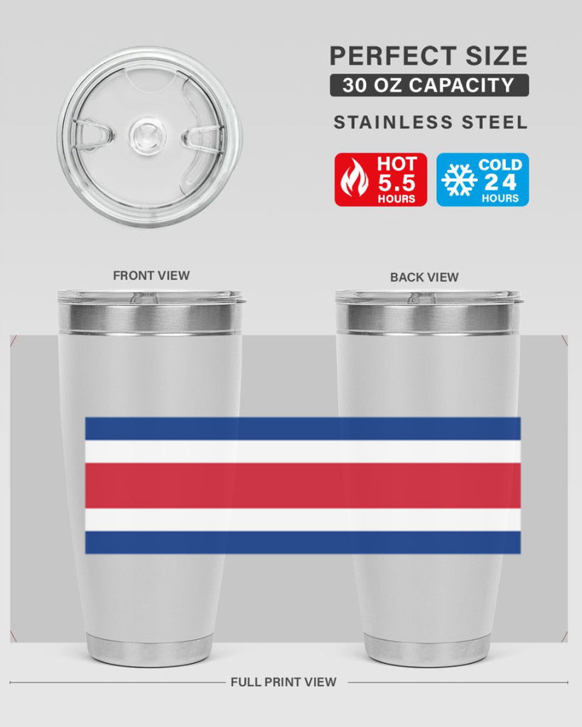 Costa Rica 157#- world flags- Tumbler