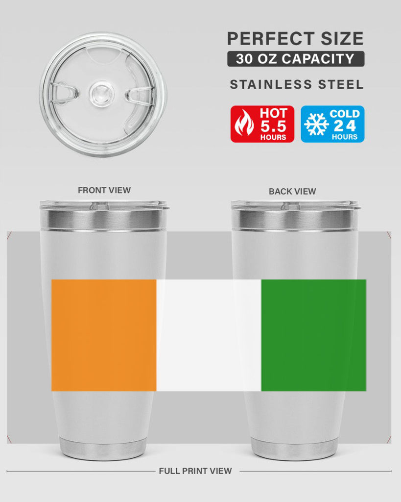 Cote dIvoire 156#- world flags- Tumbler
