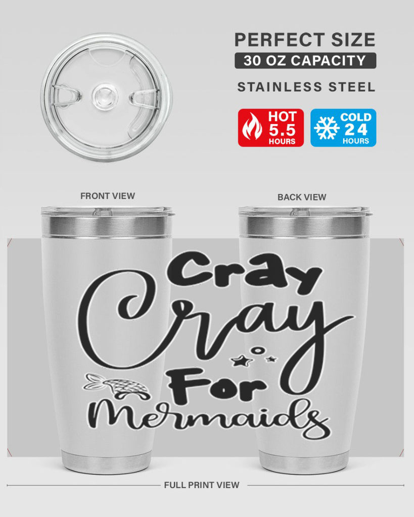 Cray Cray For Mermaids 88#- mermaid- Tumbler