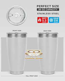 Cute Owl Always Love You A TurtleRabbit 3#- owl- Tumblers
