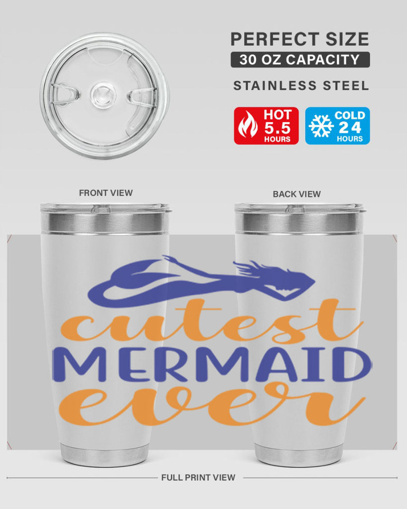 Cutest Mermaid Ever 91#- mermaid- Tumbler
