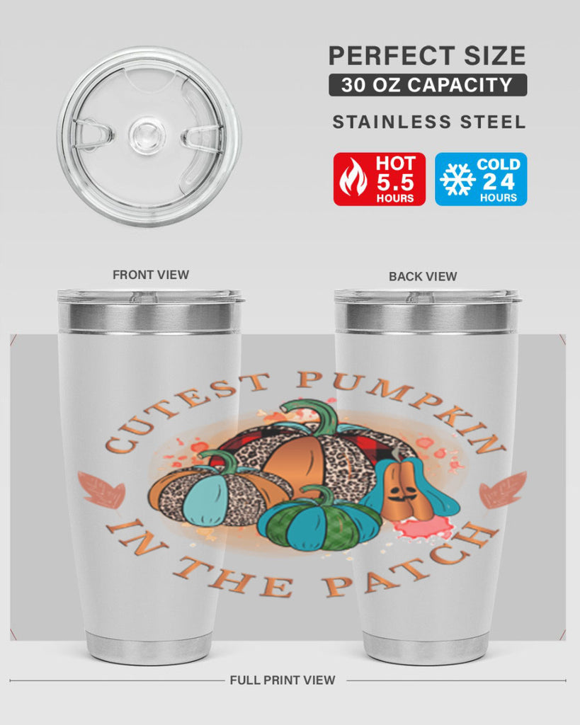 Cutest Pumpkin in the Patch 65#- fall- Tumbler